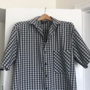 Reclaimed Vintage Black/White plaid button down